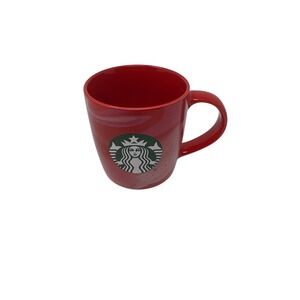 Starbucks 2024 Red Marbled Swirl Ceramic Coffee Mug Siren Logo 11oz 325ml